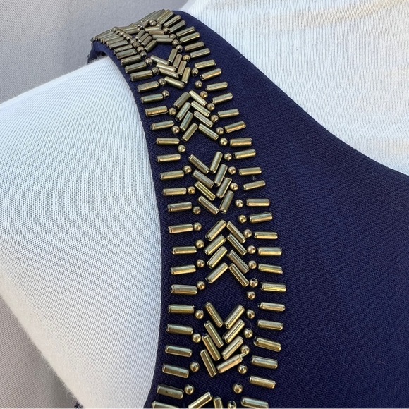 Lilly Pulitzer Size 2 Chrissy Sleeveless Beaded classy Shift Dress - Picture 7 of 16